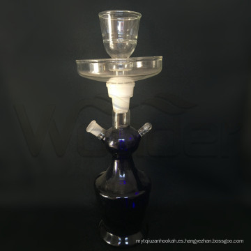 Tubo de cachimba portátil con luz LED y estuche de cuero